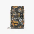 Bolso bandolera de teléfono de cuero estampado Halloween mujer cartera de moda chic - Estilo Texto de Festival HALLOWEEN (sjxb0070) / 13*20cm