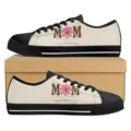 Muttertag bedruckte Low-Top Canvas Sneakers, lässige Schnürschuhe für Damen und Mütter. - 38 / DF0013