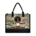 Canvas Tote Bag Black Edge Yoga Woman Print Casual Shoulder Bag Fashion Handbag for Women - Style One (BJFBB-0041) / 42cmx15.3cmx33cm