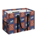 Panier de rangement pliable avec joli motif d'ours et carreaux bleu rouge, poignées. - Style Ours Carreaux Rouge Bleu (zyl0021) / Pack Standard