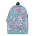 Cute cartoon unicorn print children backpack with front pocket, ideal school bag for students. - S / Unicorn Style (QYBB-52)
