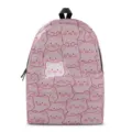 Cute cartoon pink pig print student school backpack all over print kids casual bookbag daily - Pig Print (QYBB-102) / S