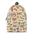 Cute candy print cartoon student backpack kids school bag casual daypack for daily use - S / Candy Print