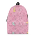Cute cartoon print kids backpack for school casual daily use with durable zipper and straps. - S / Pink Animal Style