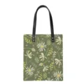 Damen PU Leder Handtasche Gruene Gaenseblumchen Blumen Muster Shopper Tasche Alltagstasche - Stil 4 (PGGWD-089)