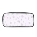 Süßes Cartoon-Etui mit weißem Kaninchen und Blumen, großes Schreibwarenetui für Büro. - Floral Hase Stil (BD-030)