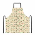 Halloween Mexican sugar skull printed kitchen cooking apron with adjustable black neck straps. - Halloween Skeleton Hand Print (DKWQ-033)