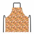 Halloween apron polyester cute ghost pumpkin pattern cooking kitchen cleaning home wear main view - DKWQ-009