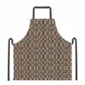 Halloween sugar skull print kitchen apron stylish sleeveless cooking baker chef apron - Style 1 (DKWQ-011)