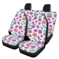 Housse de siege auto florale retro coloree, protection universelle siege avant auto. - Style Feuille Florale Colorée Rétro Fond Blanc (5-CZT-090)
