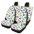 Colorful cute cartoon monster car seat covers full set universal fit auto interior protectors - Cartoon Monster Style (5-CZT-074) / 47.5*49.5*79.5cm