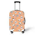 Fodera per valigia Halloween teschio cartone animato protettore elastico per trolley. - Taglia S / Motivo a Teschio Fantasma di Halloween (XLXT-026)