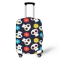 Copertura per valigia con stampa teschio floreale, protezione da viaggio in poliestere. - S (18-21 pollici) / Stile 014