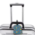 Cartoon space planet pattern luggage tag suitcase tag travel accessories main view - S / Universe Planet Print (XLP-023)