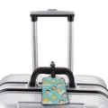 Creative cartoon luggage tag for travel, durable suitcase ID tag with cute portrait print. - M / Cartoon Character Portrait Print Style (XLP-009)