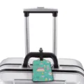 Cute cartoon pattern luggage tag for travel, vibrant cake printed ID tag for suitcase bags. - M / Dessert Cake Print Style (XLP-010)