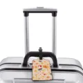 Customized summer cartoon pattern luggage tag for travel suitcase, cute ID name tag. - S / Summer Cartoon Style (XLP-059)