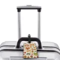 Custom cartoon candy pattern luggage tag travel bag identifier accessory for easy suitcase travel identification. - S / Candy Pattern (XLP-046)