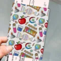 Étui de passeport élégant en cuir PU avec motif scientifique pour vos documents de voyage. - Emballage Unique (20*14*0.5) / Style Éléments Scientifiques (HZJ-004)