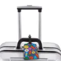 Creative cartoon pattern luggage tag with vibrant colorful pop art designs for easy travel id. - S / Trendy Pop Style (XLP-056)