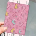Custodia per passaporto in pelle PU con simpatico unicorno, portadocumenti da viaggio - Stile Unicorno Rosa (HZJ-018)