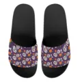 Modische Totenkopf Pantoletten für Damen und Herren, bequeme Freizeitschuhe für den Sommer. - 35 / Violetter Totenkopf Blumendruck (YZTB-016)