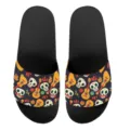 Lässige Print Hausschuhe für Damen und Herren, stylische Totenkopf und Gitarre Muster Sommerschuhe. - 35 / Schwarze Basis Mexikanischer Druck (YZTB-015)