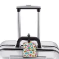 Colorful cartoon summer beach pattern luggage tag suitcase ID label for travel trip - S / Summer Vacation (XLP-049)