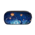 Halloween Federmaeuse grosse Kapazitaet wasserdichtes gruseliges Kuerbis Etui fuer Schule - Halloween-