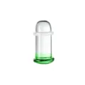 Glas Ohrdehner Korper Piercing Plug Pilz Schmuck transparent gruen Verlauf Stil Zubehoer - 1.6mm / Grün