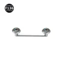 ASTM F136 Titanium Surface Bar Piercing with Abalone Stone Ends 1.6mm Body Jewelry - 1.6*10*4mm Thread M1.2 / Eye