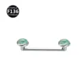Titanium F136 Surface Barbell Body Piercing Jewelry with Green Stone Ends Variant - Aventurine Jade