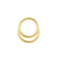 Edelstahl Dopper-Reif Piercing Ring, goldfarbene Nasenring Knorpel Ohrring Schmuck für Damen. - 1.2*8mm / Zweilagig Gold