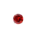 Titanium steel round red zircon cartilage earring stud replacement top sparkling jewelry - 1.2 Thread with 4mm Rhinestone / Bright Red Zirconia