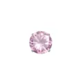 Pink Zirconia Piercing Top Stainless Steel Dermal Anchor Replacement Head Body Jewelry - 1.2 Thread with 4mm Rhinestone / Pink Zirconia