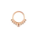 Roségold edelstahl septum ring knorpel piercing mit abgestuften perlen nasenring schmuck. - 9 Kugeln / 1.2*8mm / Roségold