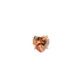 Heart-shaped peach cubic zirconia 4-prong setting labret piercing jewelry accessory. - Head Only / 0.9x3mm / Champagne (Top Only)