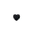 Black Heart Zirconia Piercing Accessory Replacement Part Body Jewelry Variant Item - Head Only / 1.0x5mm / Black