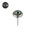Αξεσουάρ piercing από ιατρικό τιτάνιο F136 labret top με φυσική πέτρα για σώμα σας - 4mm / Μάτι (Μόνο Επάνω Μέρος)
