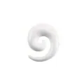 Weißer Acryl Spiral Ohr Dehner Piercing Schmuck für die Körper Modifikation Zubehör - 2.0mm / Weiß