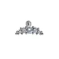 Gioiello per Piercing Cartilagine Cluster Zircone Variante Colore Argento lucido - 1.2*8mm / NO.1