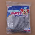 36 Zoll Metallisch Silber Latexballons 10 Stk Runde Helium Partyballons Dekoration - Silber