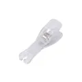 Transparent plastic body piercing clamp detailed view, clear tool structure for professional use. - Transparent Triangular Pliers