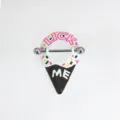 Stainless steel ice cream nipple ring body piercing jewelry fashion piercing accessory 1.2mm - Ice Cream Shape (1.2x14mm) / 1.2x14mm / Silver