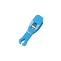 Blue plastic body piercing clamp tool with metal spring clip for tattoo piercing accessories. - Blue Triangular Pliers