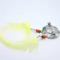 Yellow feather piercing nipple ring body jewelry bohemian style fashion body accessory chic - 1.6*16mm / Yellow