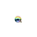 Edelstahl Aussengewinde Piercing Ersatzkugel Koerperschmuck Zubehoer Regenbogen farbe. - 1,0*3 mm / bunt