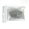 Shiny hip hop iced out grillz teeth silver tone micro pave rhinestone top and bottom set - Set / Top and Bottom Set / Silver