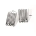 Orecchini geometrici a coste in acciaio inossidabile, eleganti borchie metalliche moda. - Argento