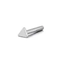 G23 Titanium Labret Stud Flat Back Base Triangle Body Piercing Jewelry 1.2mm Size - Silver Triangle